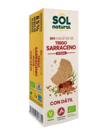 Galletas trigo sarraceno con datil 170g sol nat