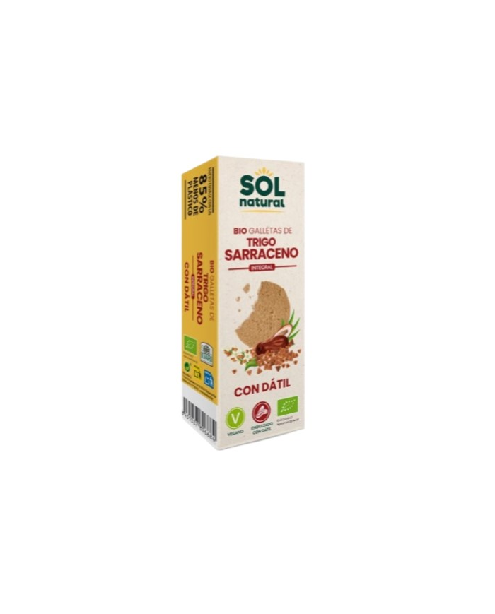 Galletas trigo sarraceno con datil 170g sol nat