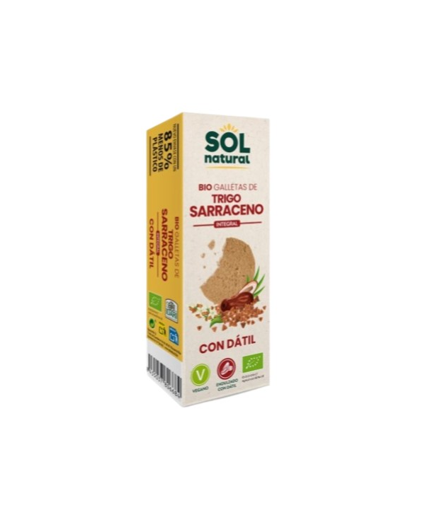 Galletas trigo sarraceno con datil 170g sol nat