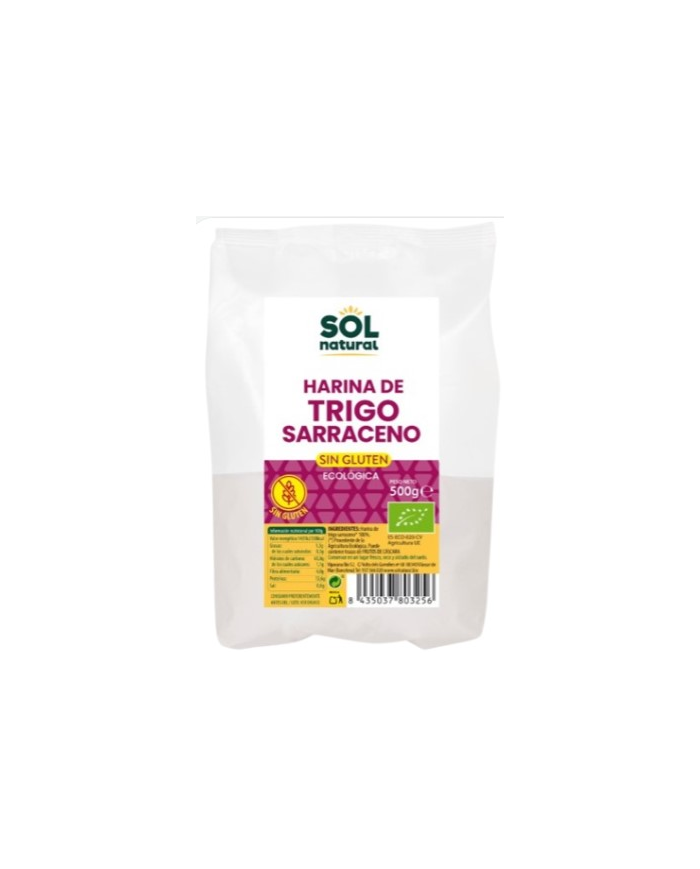 Harina trigo sarraceno sin gluten 500g sol natural