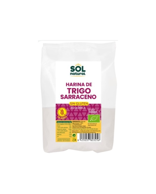 Harina trigo sarraceno sin gluten 500g sol natural