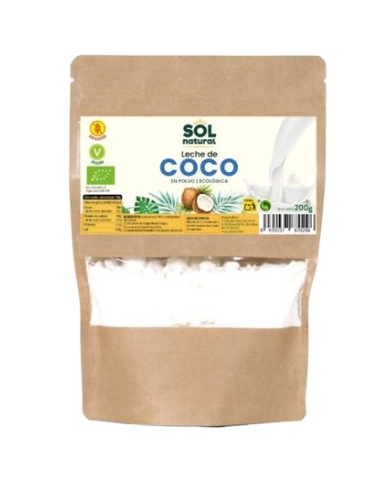 Leche de coco en polvo bio 200gr sol natural