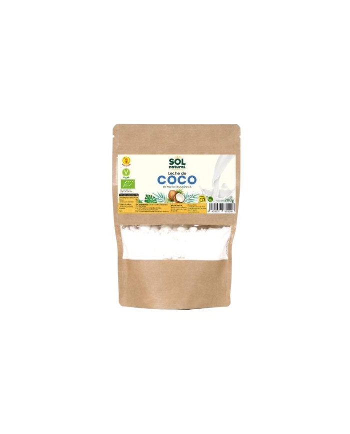 Leche de coco en polvo bio 200gr sol natural