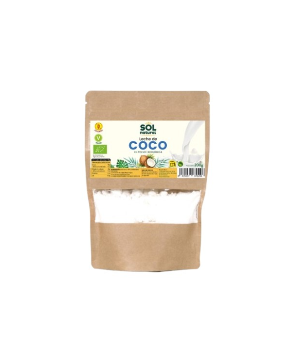 Leche de coco en polvo bio 200gr sol natural