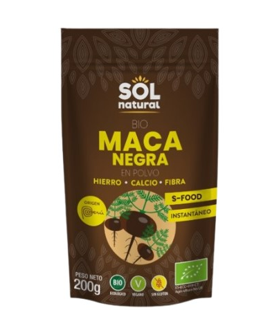 Maca negra polvo 200g sol natural