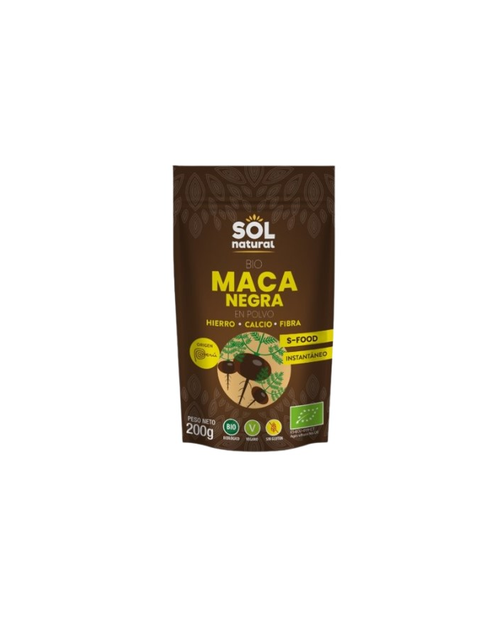 Maca negra polvo 200g sol natural