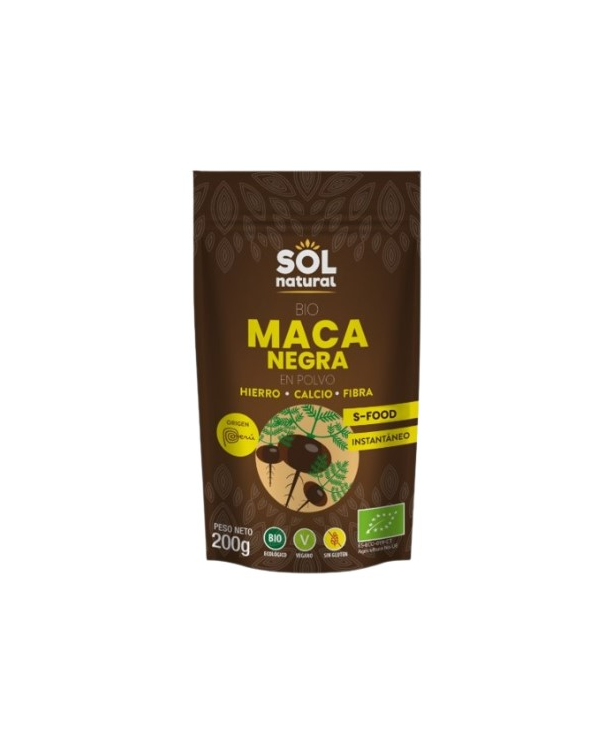Maca negra polvo 200g sol natural