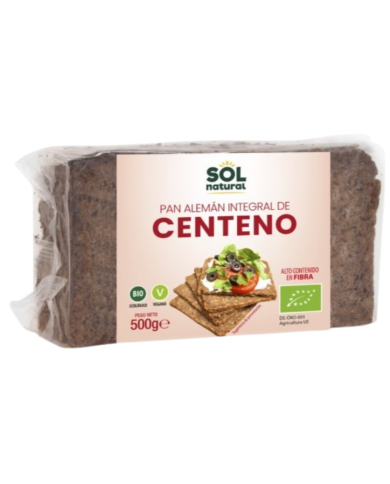 Pan aleman centeno int. 500gr bio sol natural