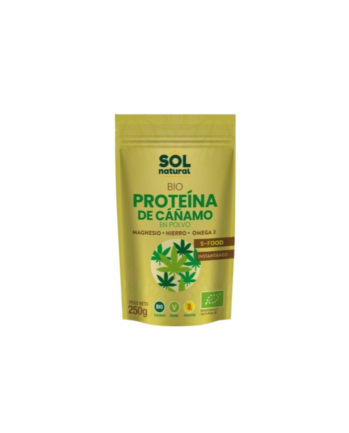 Proteina cañamo bio s/g v 250g sol natural