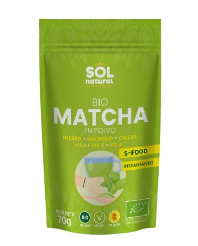 Te matcha polvo 70gr bio sol natural
