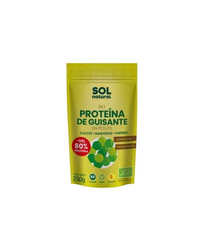 Proteina de guisantes polvo 250gr bio sol natural