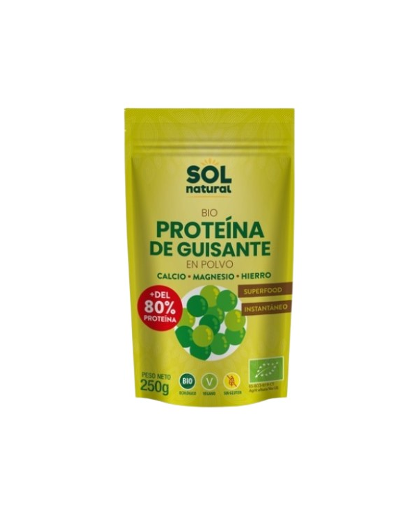 Proteina de guisantes polvo 250gr bio sol natural