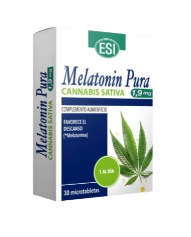 Melatonin pura cannabis sativa 1.9mg 30 tab esi
