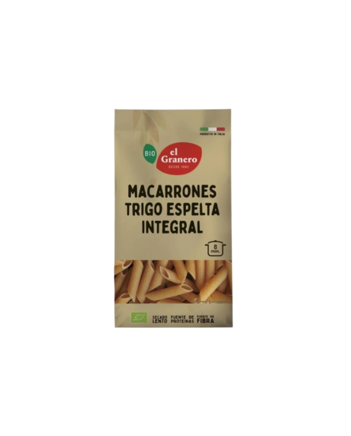 Macarron espelta integral bio 500gr el granero