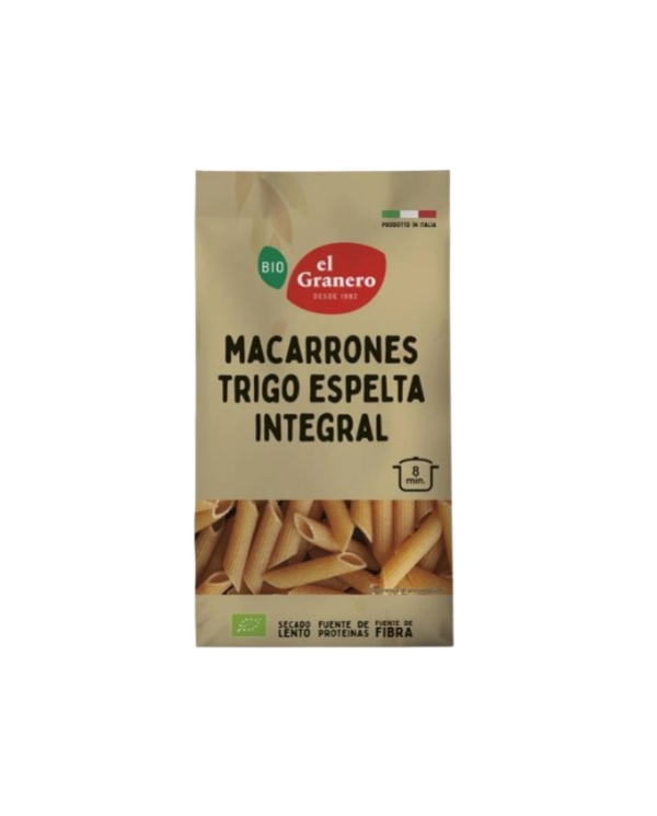 Macarron espelta integral bio 500gr el granero
