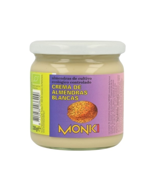 Crema almendras blanca 330gr monki