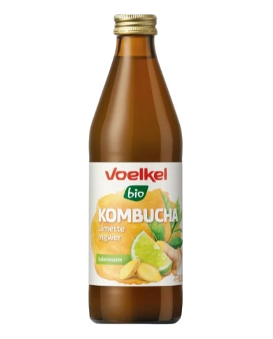 Kombucha lima y jengibre voelkel bio 330ml