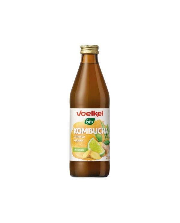 Kombucha lima y jengibre voelkel bio 330ml
