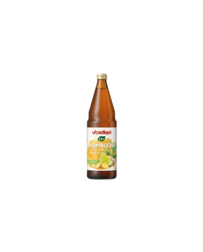 Kombucha lima y jengibre voelkel bio 750ml