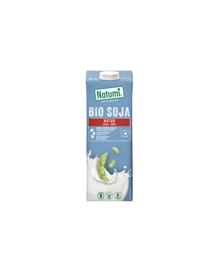 Leche soja bio sin gluten sin lactosa 1l natumi
