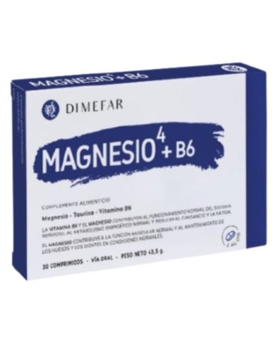 Magnesio 4 + b6 30 comprimidos  dimefar