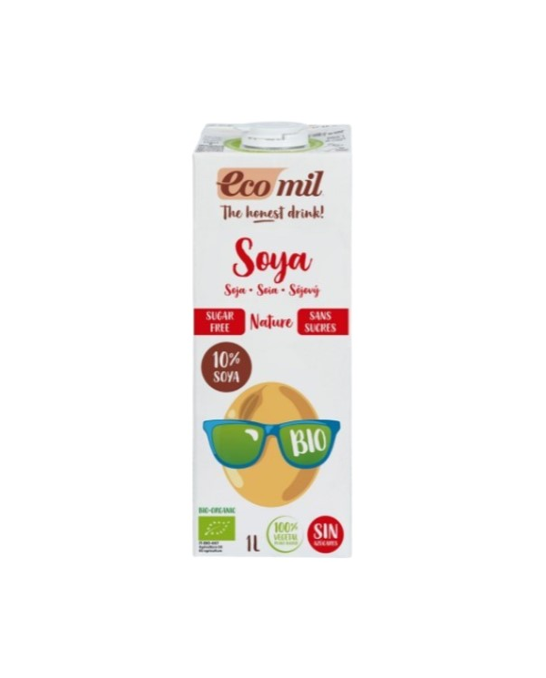 Ecomil soya nature sin azucar bebida 1l
