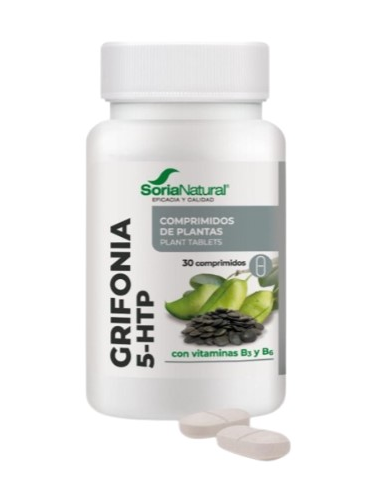 Griffonia 5 htp 30 comp 1000mg soria natural