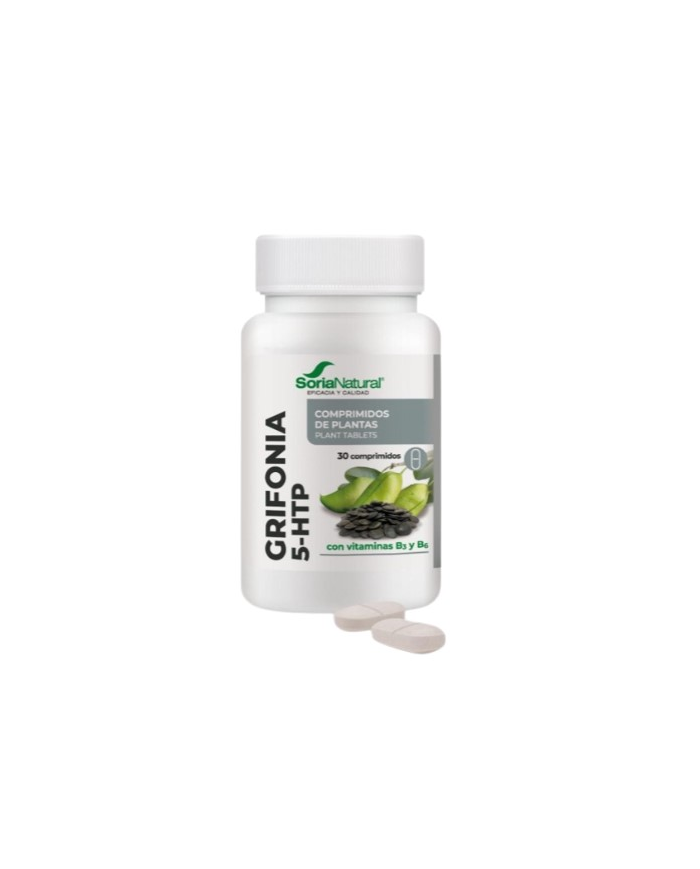 Griffonia 5 htp 30 comp 1000mg soria natural