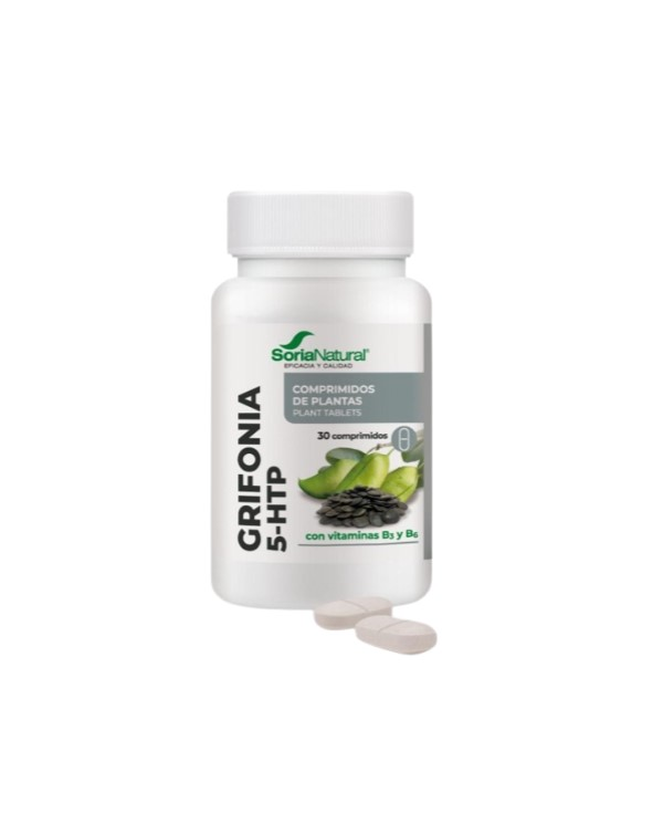 Griffonia 5 htp 30 comp 1000mg soria natural