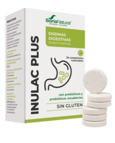 Inulac plus 24 comp masticables soria natural