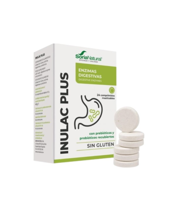 Inulac plus 24 comp masticables soria natural