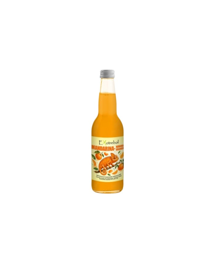 Refresco mandarina naranja bio 330ml ekotrebol