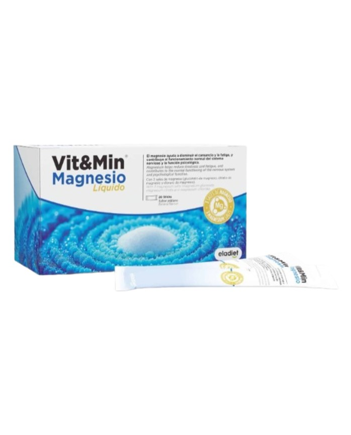 Vitmin magnesio liquido 20sticks 25ml eladiet
