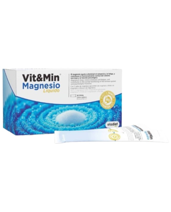 Vitmin magnesio liquido 20sticks 25ml eladiet