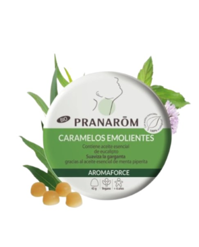 Caramelos emolientes eucalipto 45gr bio pranaron