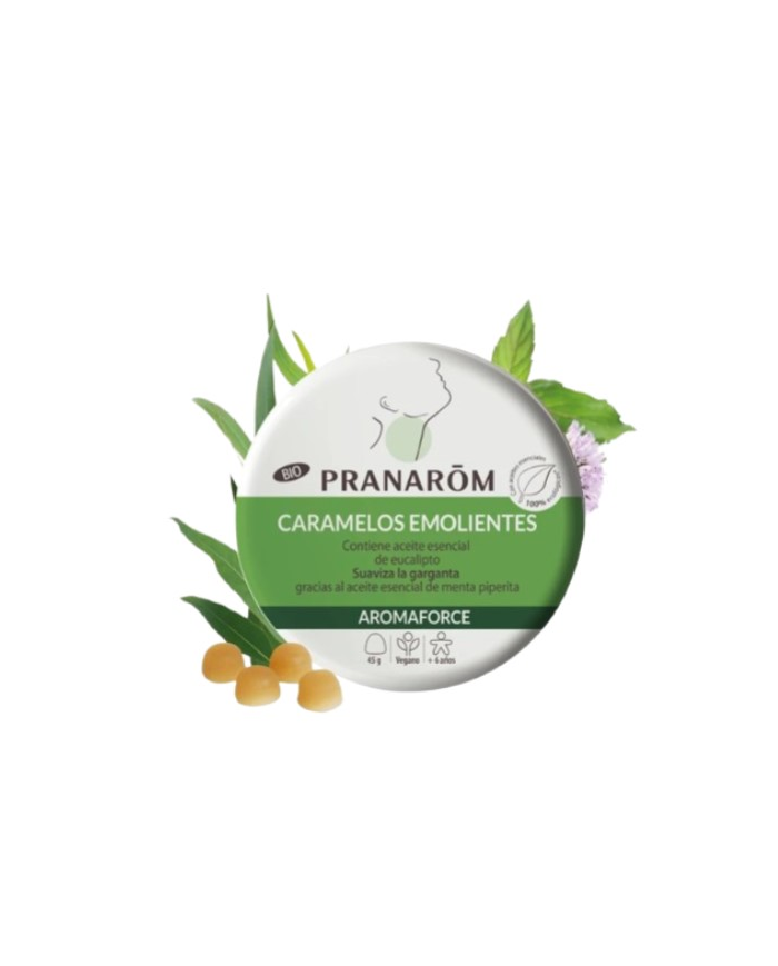 Caramelos emolientes eucalipto 45gr bio pranaron