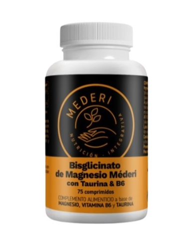 Magnesio bisglicinato taurina+b6 75comp mederi