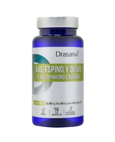 Ajo espino olivo 500g 60caps drasanvi