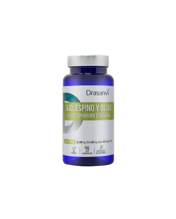 Ajo espino olivo 500g 60caps drasanvi
