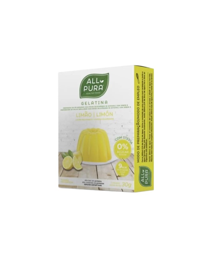 Gelatina limon 2 sobres 30gr all pura