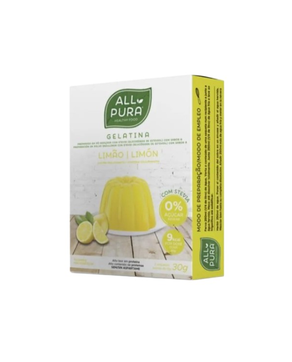 Gelatina limon 2 sobres 30gr all pura