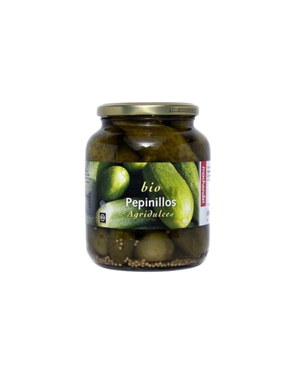 Pepinillos agridulces bio 680 gramos machandel