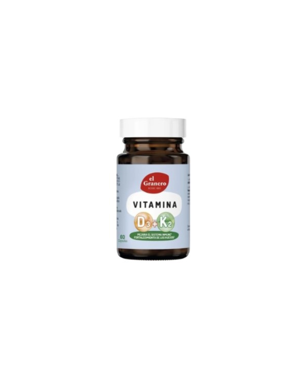 Vitamina d3+k2 60 capsulas el granero