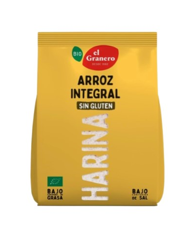 Harina arroz sin gluten 500gr el granero