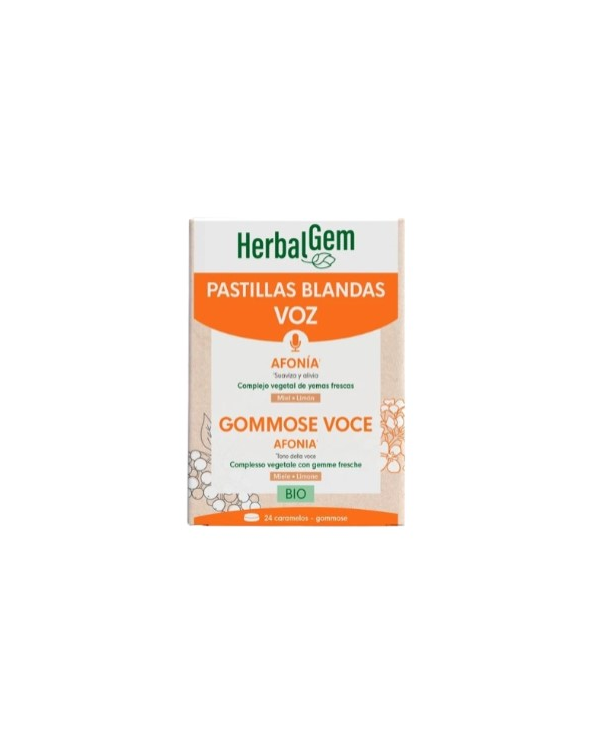 Pastillas blandas voz miel limon 24 caramelos her