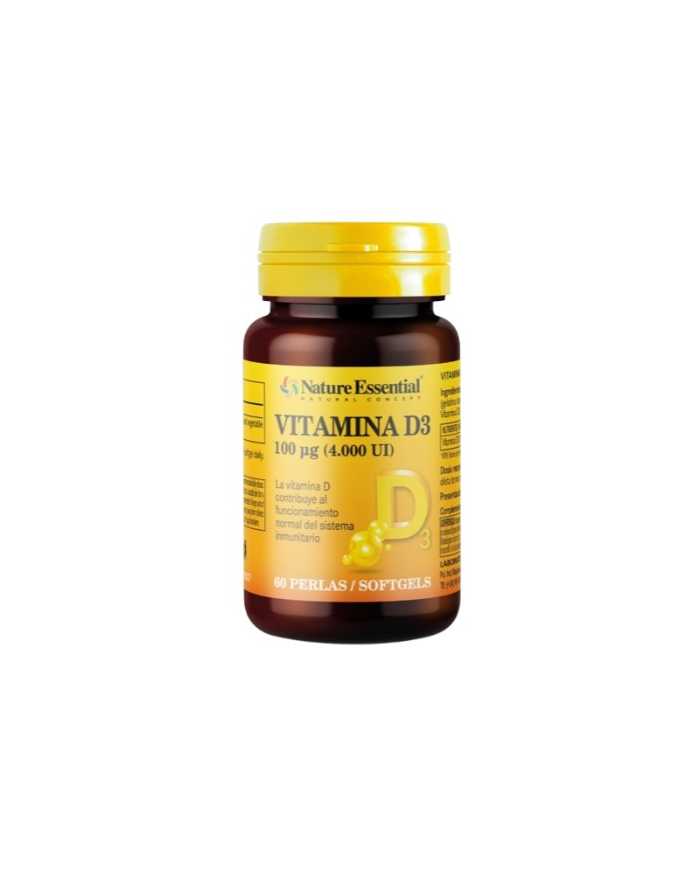 Vitamina d3 60 capsulas 100mg nature essential