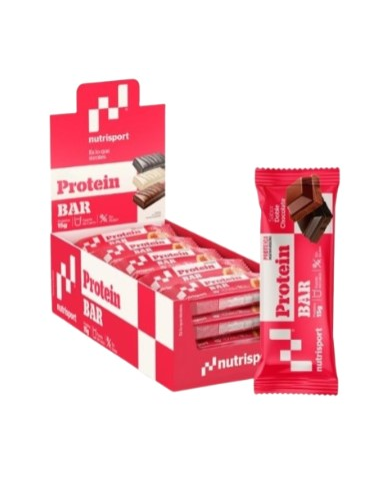 Barritas proteicas doble chocolate 44g nutrisport