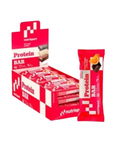 Barritas proteicas chocolate negro naranja nutrisp