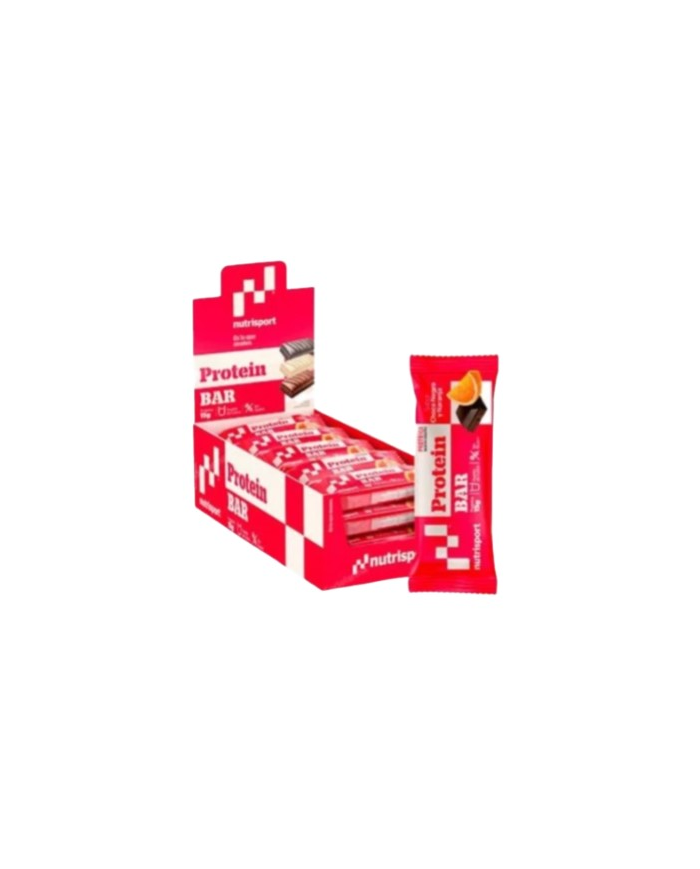 Barritas proteicas chocolate negro naranja nutrisp