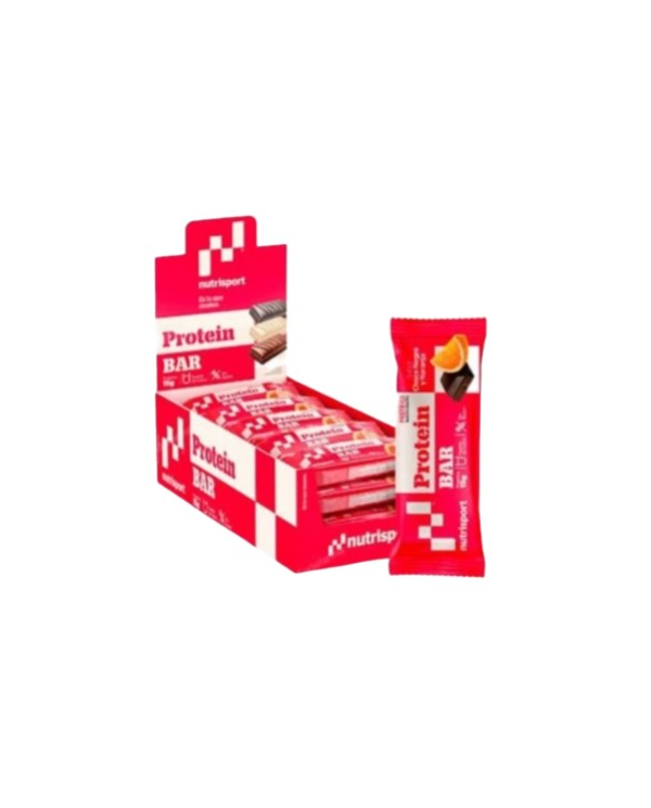 Barritas proteicas chocolate negro naranja nutrisp